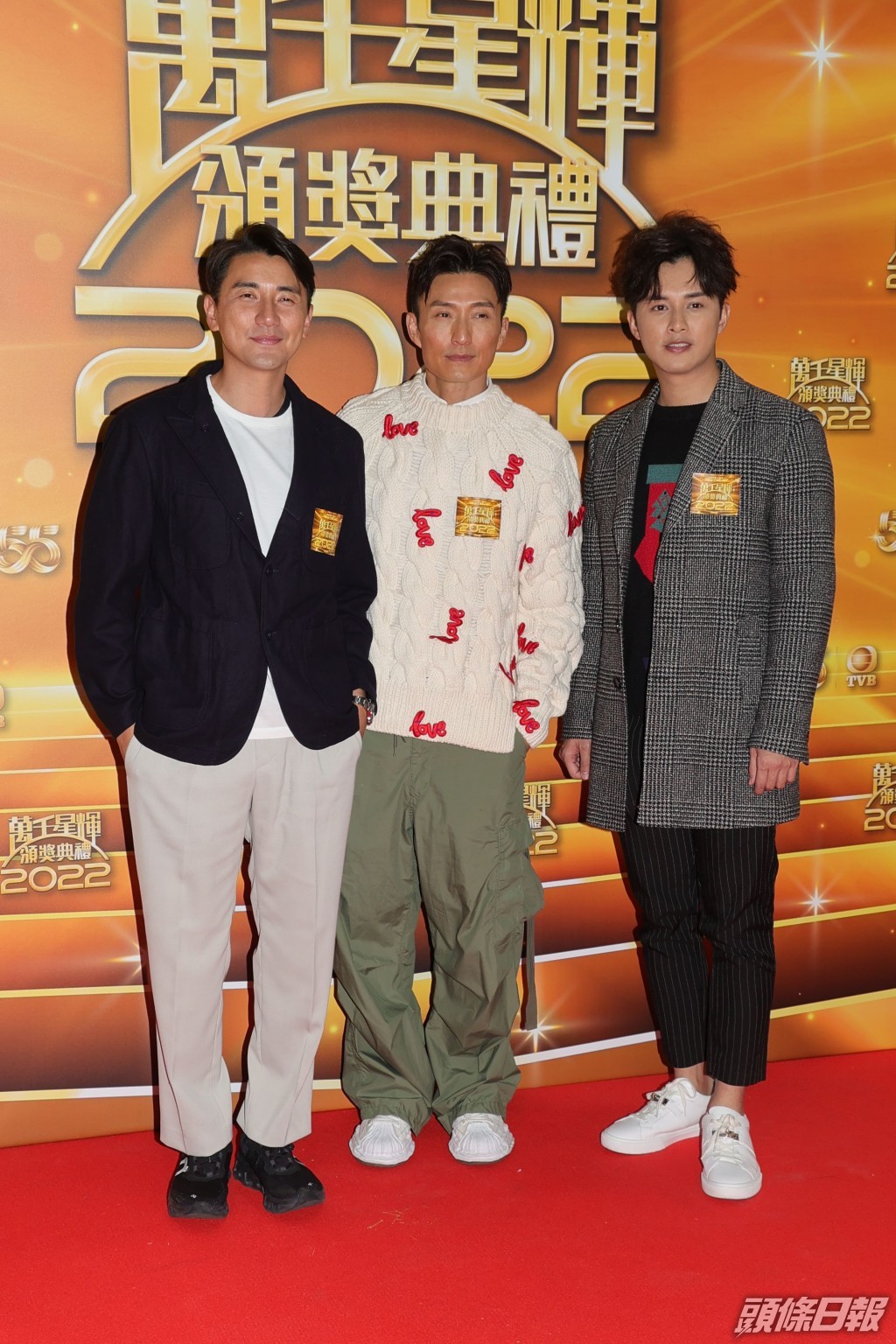 陳山聰（中）提到被看好得獎，表示多謝及感恩。